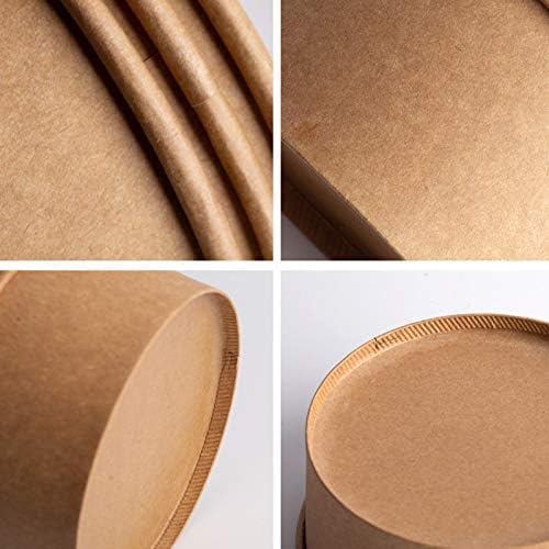 Eco-Friendly Disposable Paper Bowls with Lids - 12 oz | Biodegradable Soup, Salad, and Dessert Containers | Pack of 50 for Parties, Meal Prep & Everyday Use
