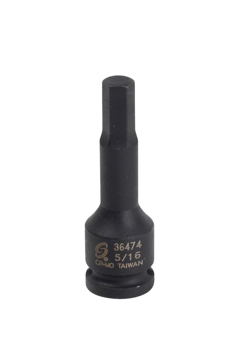 Sunex 36474 3/8-Inch Drive 5/16-Inch Hex Impact Socket