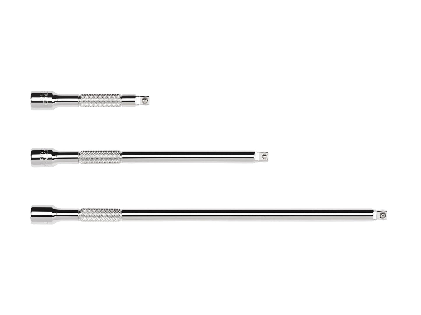 TEKTON 1/4 Inch Drive Wobble Extension Set, 3-Piece (3, 6, 9 in.) | SHA90011