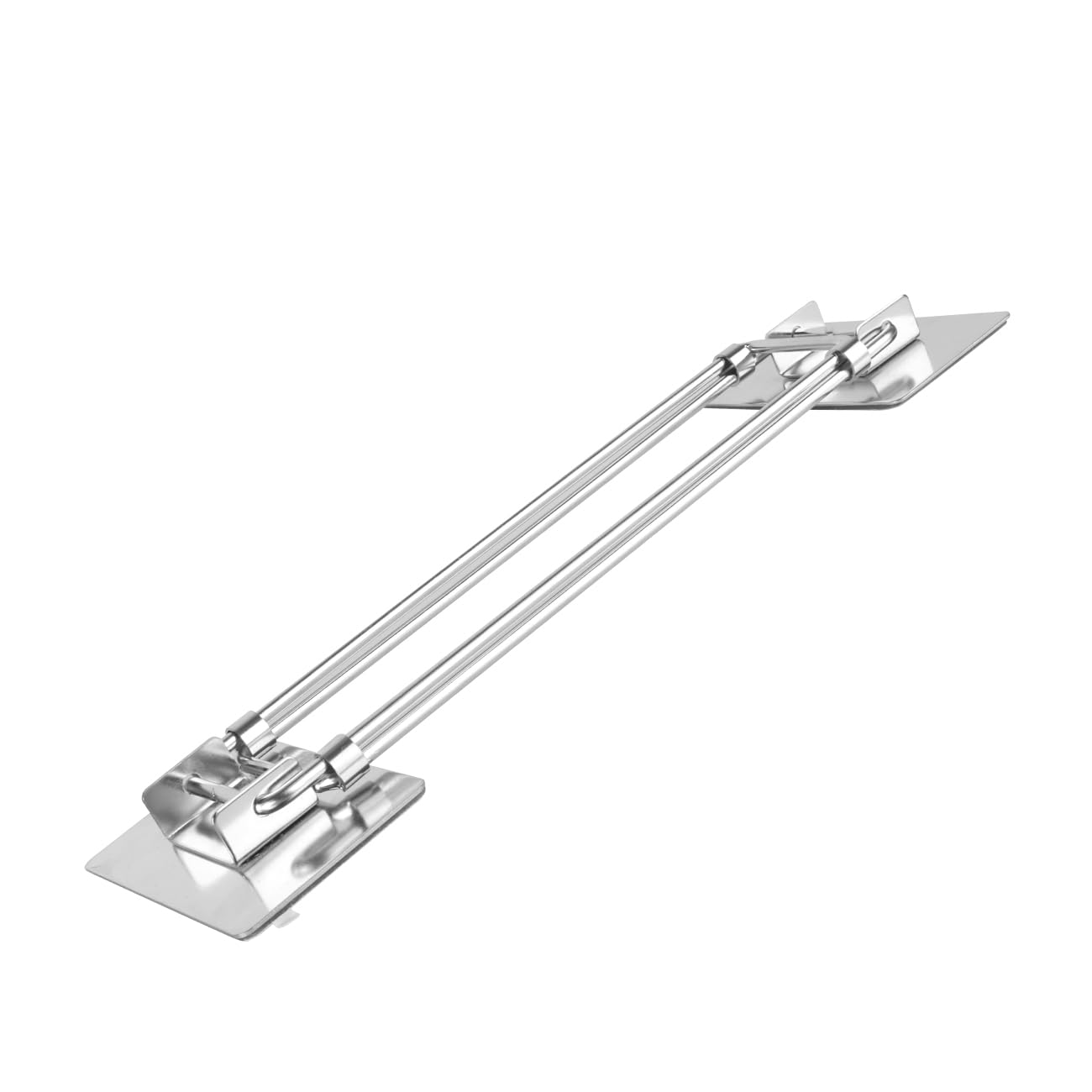 RV Shower Corner Storage Bar- Adjustable Stainless Steel Rod for Corner Shelves in Camper, Length 7.9-13.7 inches- RV Bathroom Organization Must Have Accessories (2 Pack)