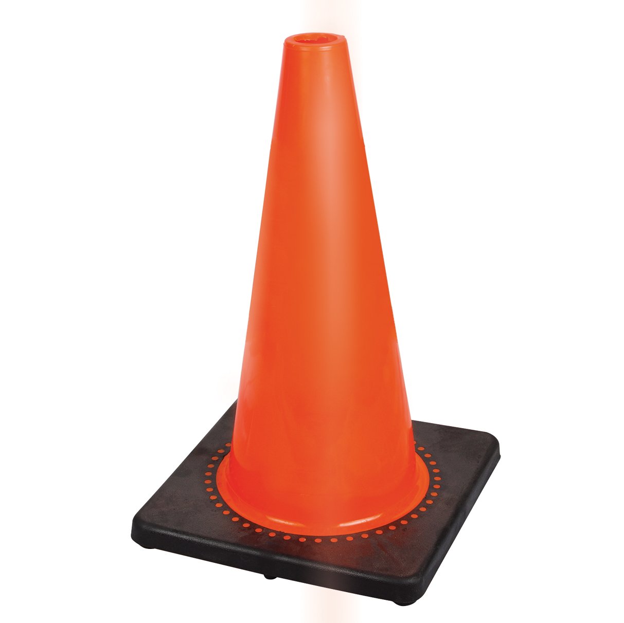 Pioneer 18" PVC Flexible Safety Cone, Professional Quality Orange 45 Cm