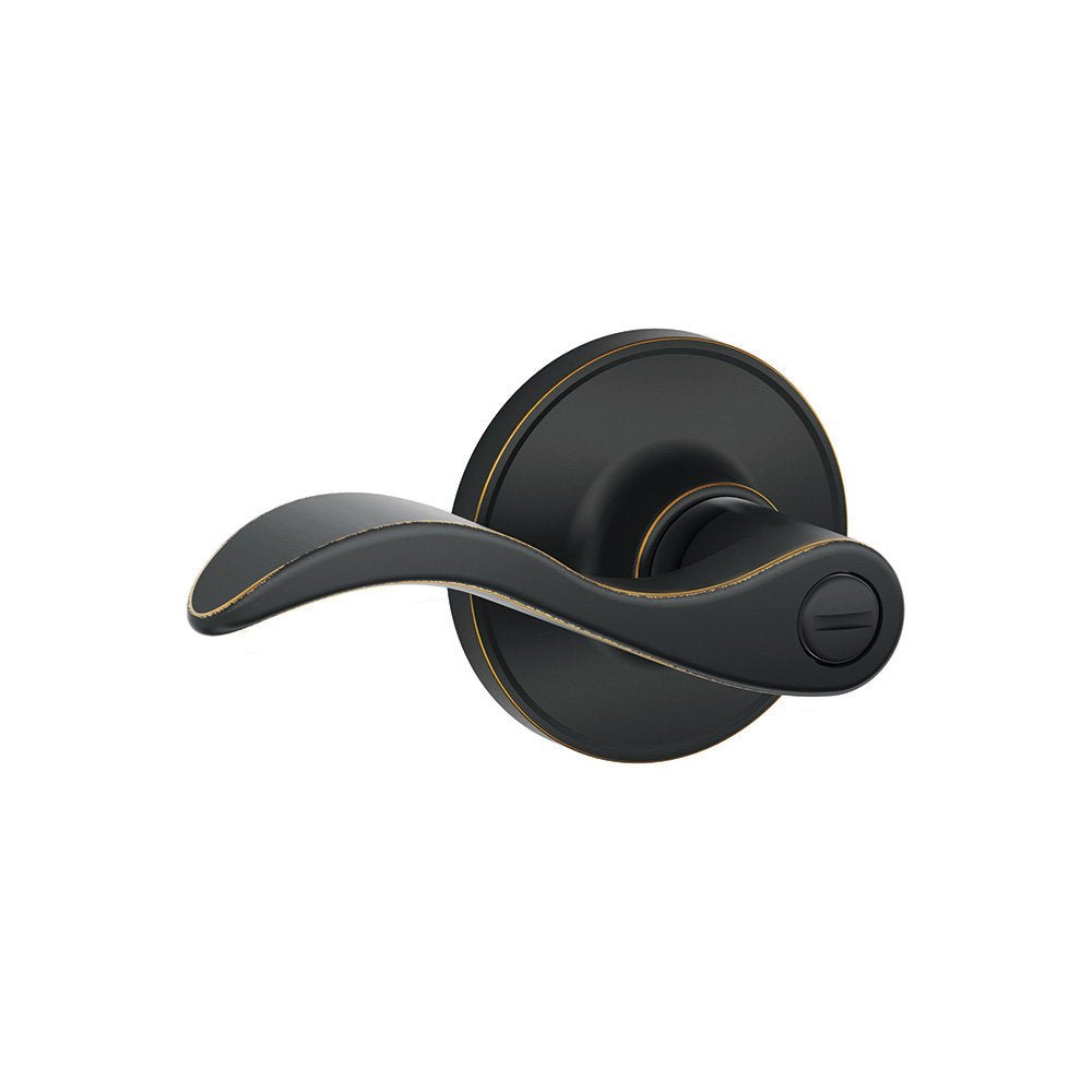 J-Series by SCHLAGE Seville Bed and Bath Lever, Aged Bronze (J40SEV716)