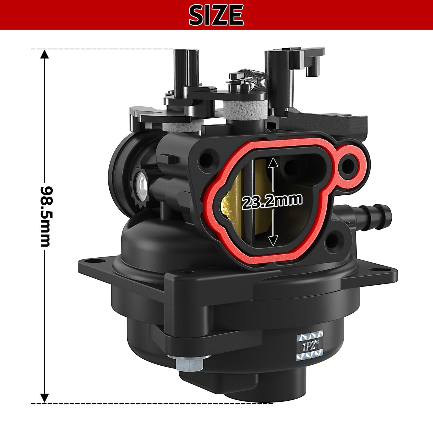 1PZ B56-YM5 799584 Carburetor Carb Replacement for 594058 594057 592361 594529 TB110 TB200 P702 09P702 103M02 550EX 625EX 675EX 725EXI lc121p 163cc Lawn Mower