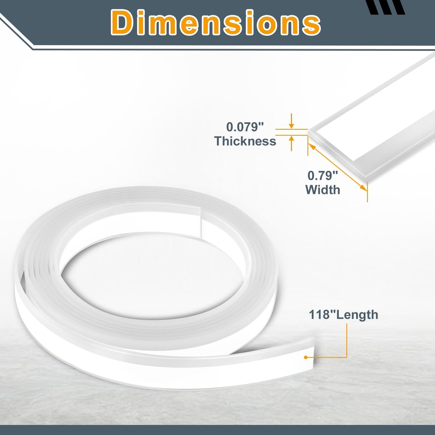 118" Splinter Guard Replacement Strip for Festool Track Saw Guide,Track Saw Splinter Guard for FS/2, 1400/2, FS-SP 5000, FSK Guide Rails Tape Accessories,White