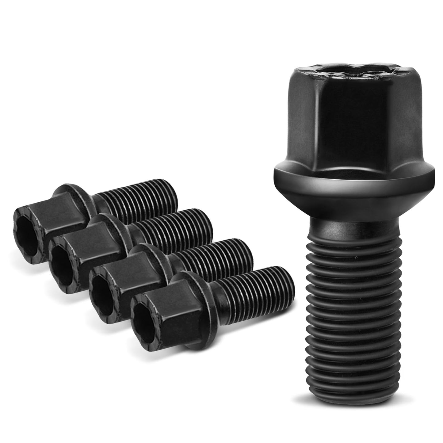 A-Premium M14-1.50 Wheel Studs Compatible with Volkswagen Jetta Passat CC Golf Tiguan Beetle Audi A3 A4 A5 A6 A7 Quattro A8 Front or Rear Side 5-PC Set
