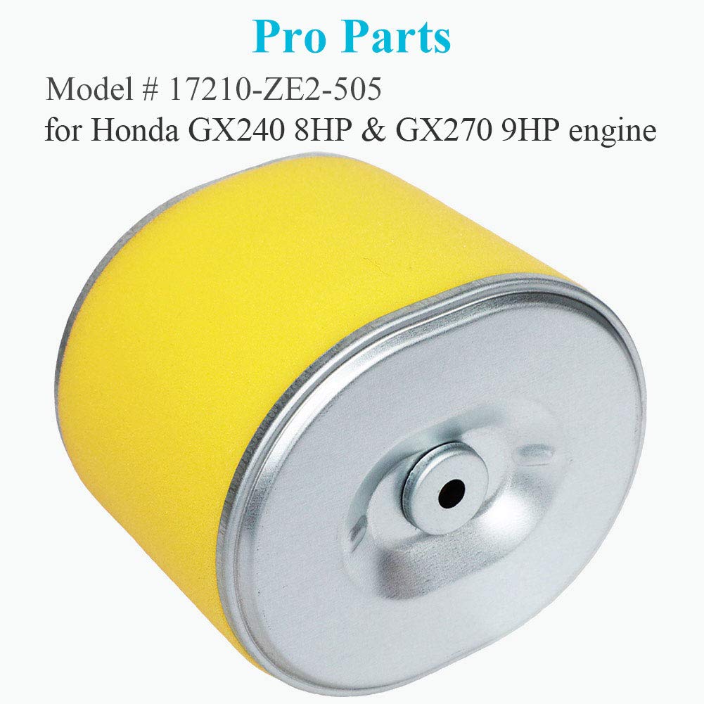 HOODELL 4 Pack GX270 Air Filter for Honda GX240 8HP GX 270 9HP Engine, Professional EG3500X 17210-ZE2-505 17210-ZE2-822 17210-ZE2-515 Air Filter