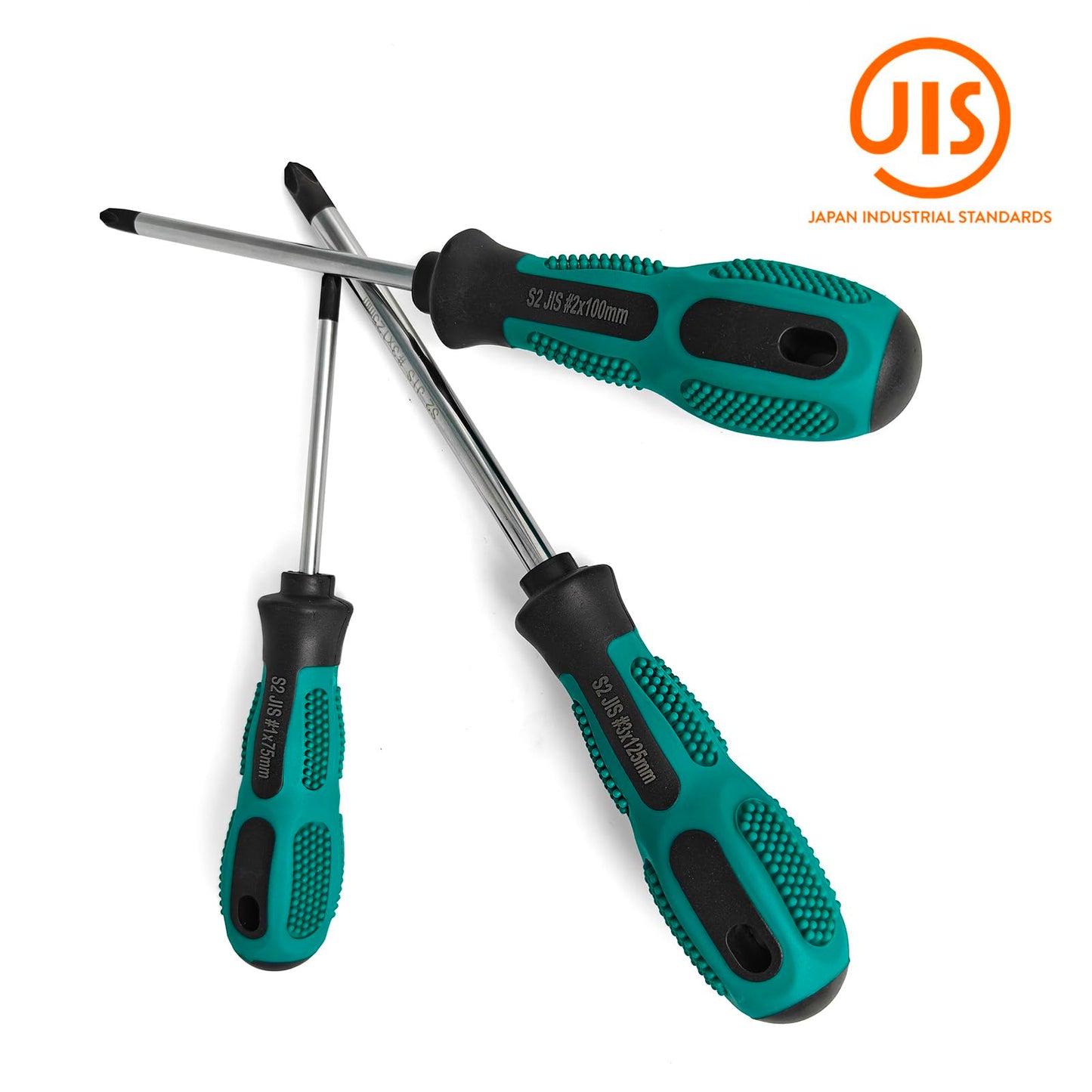 JISDriver Screwdriver Set (3Pcs) – Professional JIS #1#2#3 Drivers, Magnetic Tips, S2 Alloy Steel, Meets JIS B4633 Standard, Designed for Japanese Motorcycles, Cars,Bicycles & Industrial Equipmen