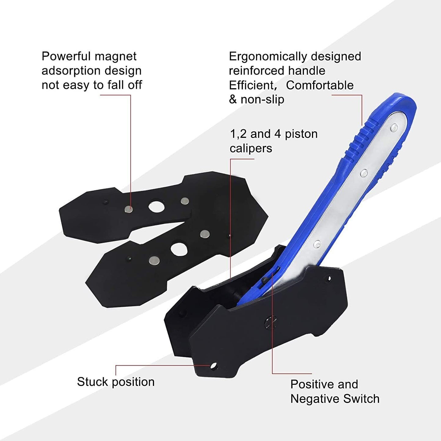 Supercrazy Car Brake Piston Caliper Press Tool Disc Brake Piston Calipers Spreader Separator Pad Installation Removal Wrench SC0298