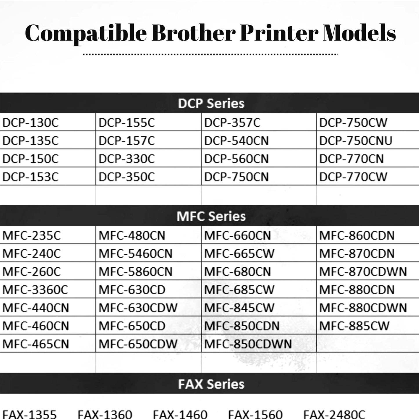 LC51 Ink Cartridges Replacement for Brother LC-51 Series Ink Work with Brother DCP-350C MFC-240C MFC-440CN MFC-685CW MFC-465CN MFC-665CW Printer (6BK 2C 2M 2Y, 12-Pack)