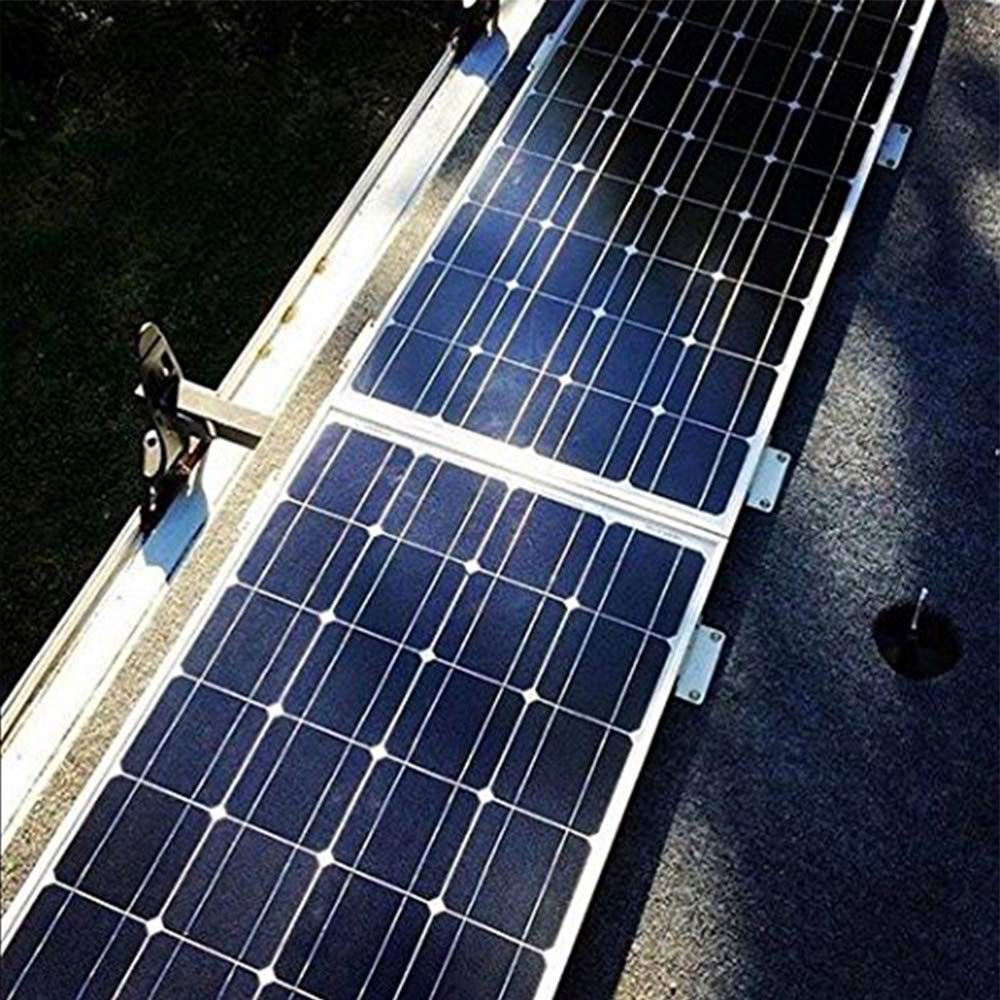 Renogy RNG-MTS-ZB Solar Panel Mounting Z Bracket Mount Supporting for RV, Roof, Boat, Set of 4 Units