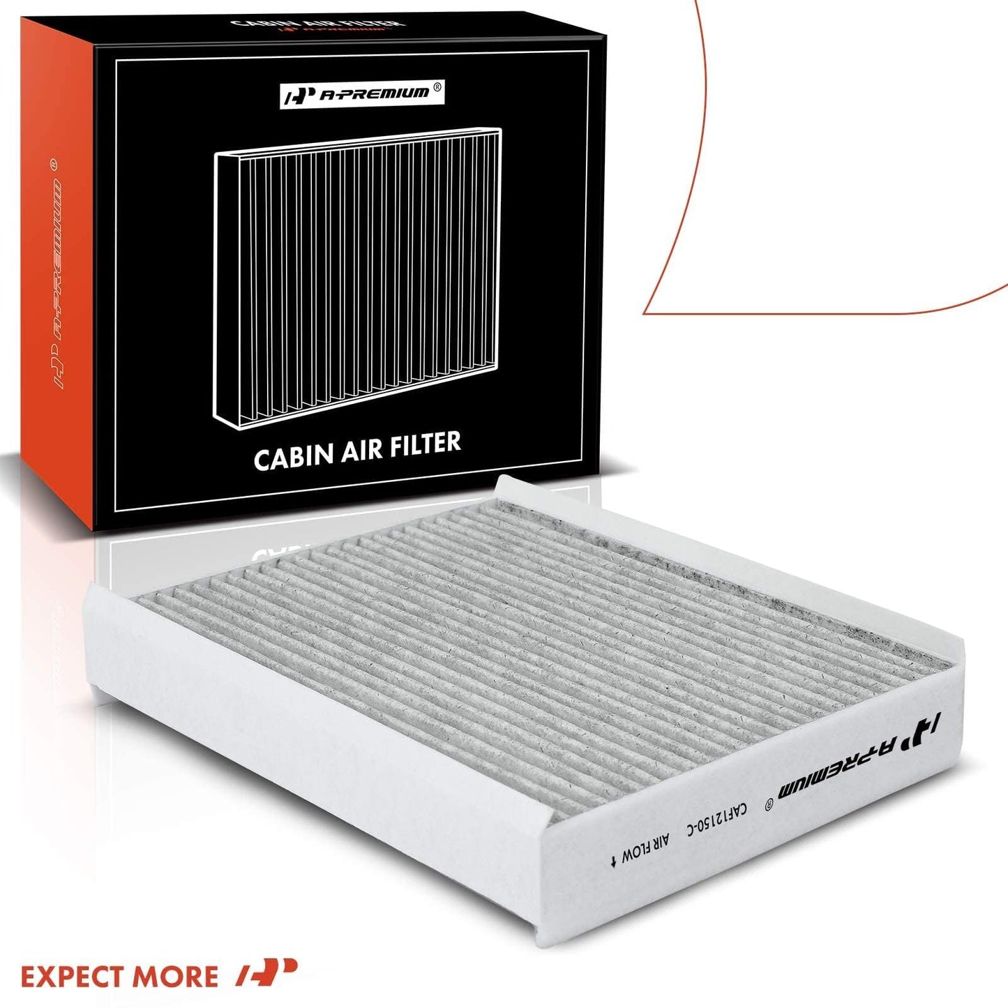 A-Premium 2-PC Cabin Air Filter with Activated Carbon Compatible with Ford & Lincoln - F-150 (15-22), F-250 F-350 F-450 Super Duty (17-22), F-550 Super Duty, Expedition (18-22), Navigator (18-23)