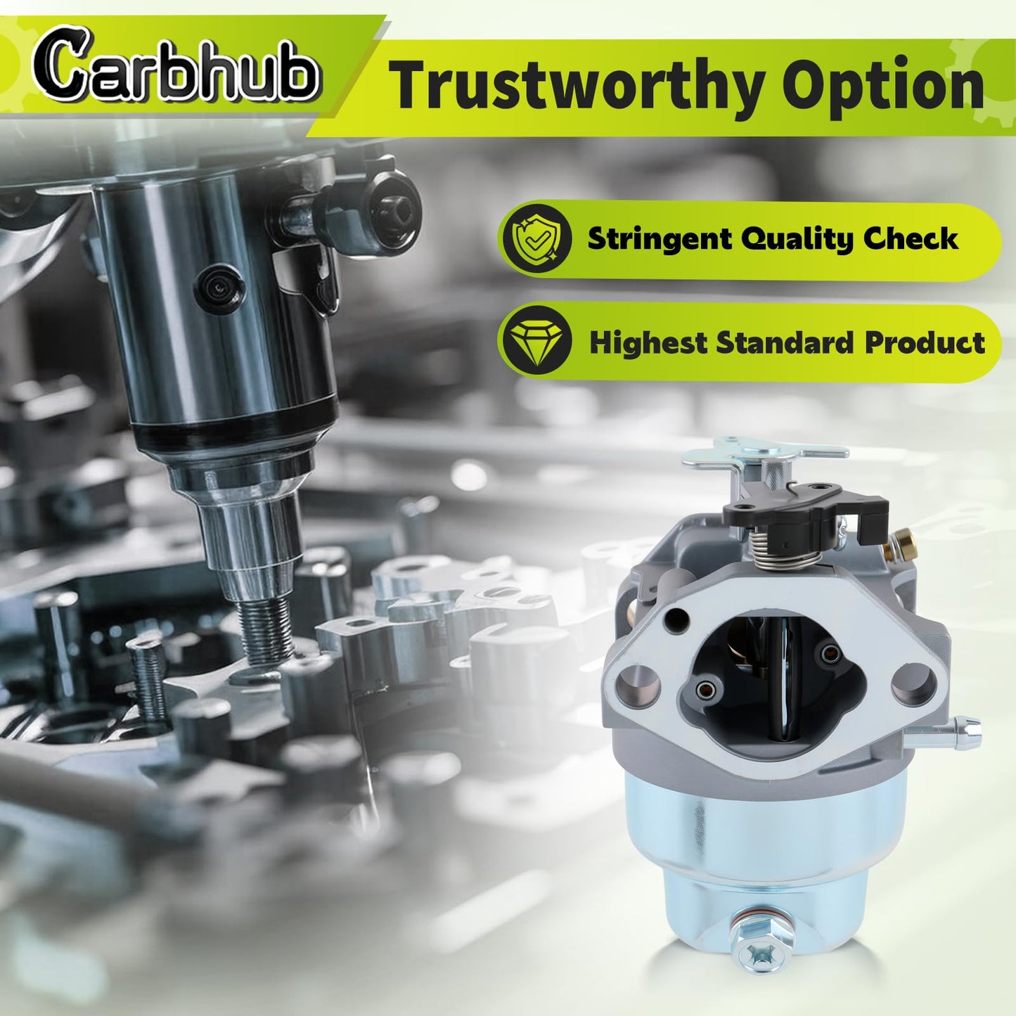 Carbhub GCV160 Carburetor for Honda GCV160 GCV160A GCV160LA GCV160LE HRB216 HRS216 HRT216 HRZ216 Carb Replaces 16100-ZM0-804 16100-ZM0-802 16100-ZM0-023 16100-Z0L-023 16100-Z0L-013 16100-Z0L-003