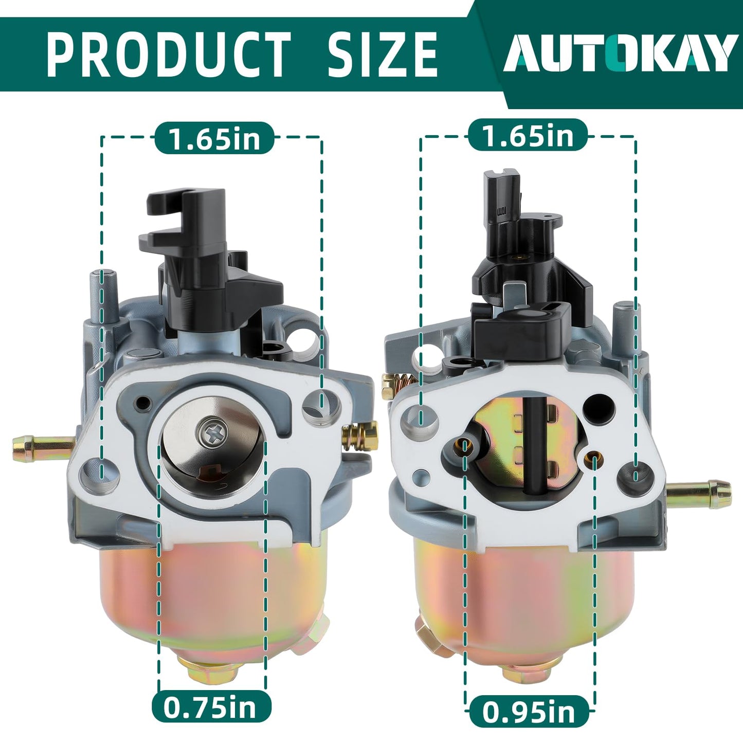 196cc Carburetor for Champion 196cc Power Equipment 3500 4000 Watt Generator, 40026 Carb for Honda GX160 GX200 6.5HP Engine Replaces 46551 45633 46558 46561 46539