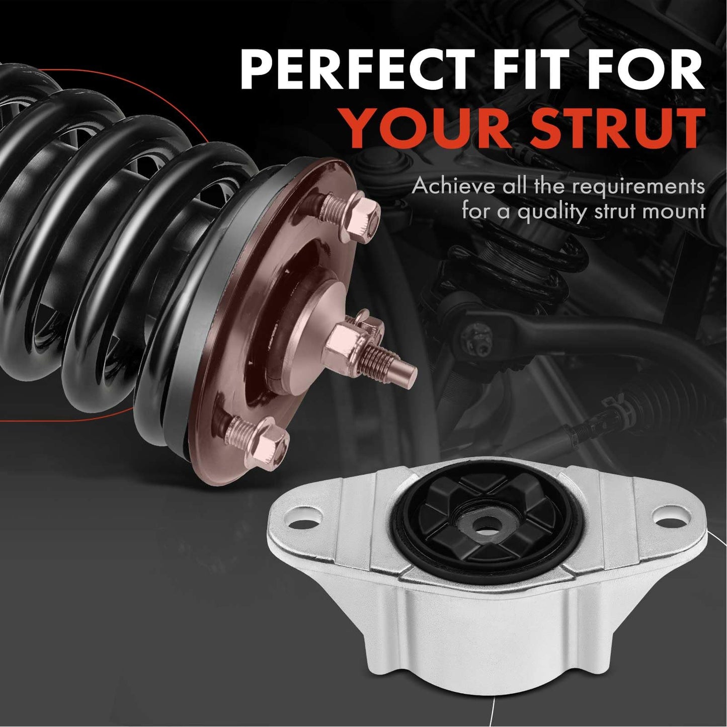 A-Premium Rear Driver or Passenger Suspension Strut Mount Compatible with Mazda 3 2004-2013 3 Sport 2009-2013 5 2006-2010/2012-2014 Volvo C30 2008-2013