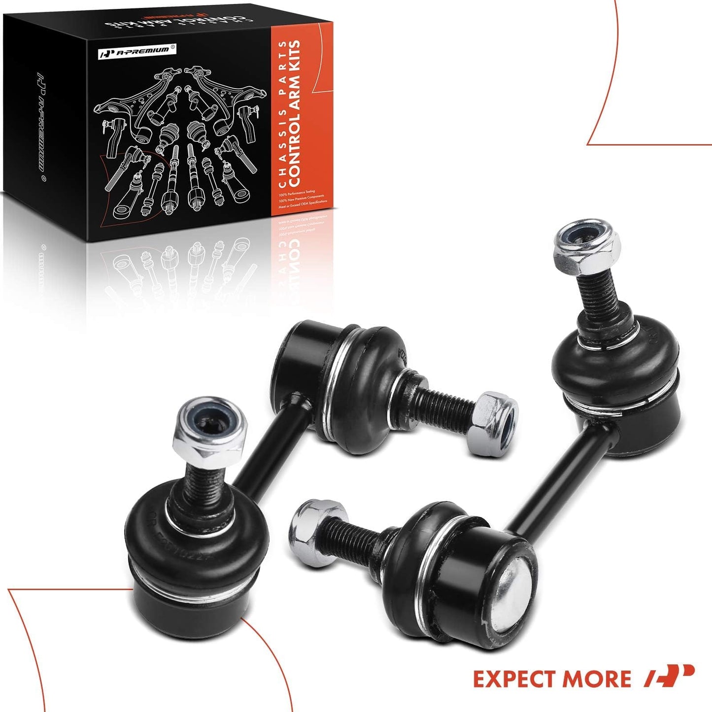 A-Premium 2 x Rear Sway Bar Links Stabilizer Bar Links, Compatible with Honda CR-V 2007-2017
