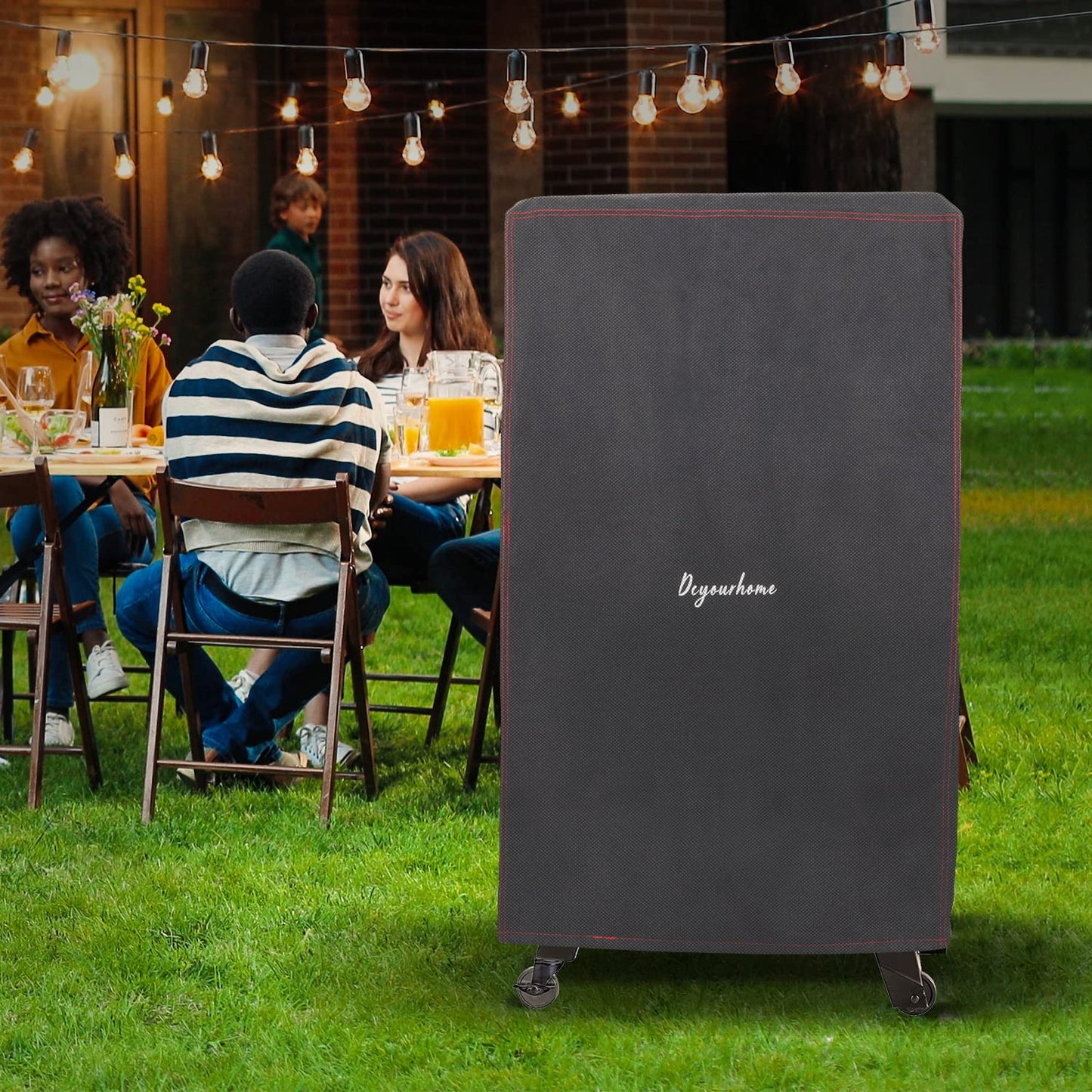 30 Inch Electric Smoker Cover for Masterbuilt Smoker, Heavy Duty Waterproof Smoker Grill Cover, Fade and UV Resistant Square Vertical Smoker Cover, Durable and Convenient