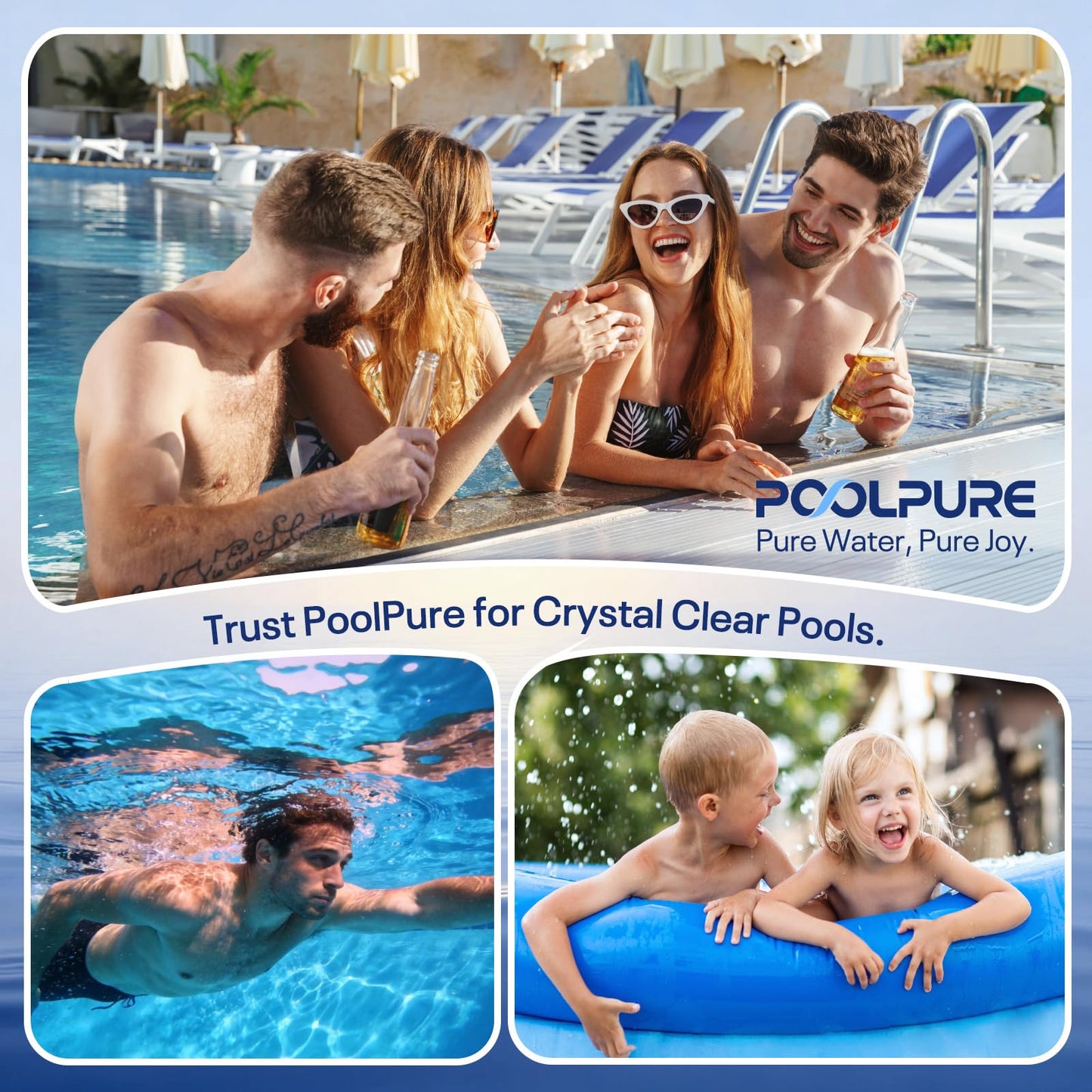 POOLPURE 4CH-949 Spa Filter Replaces Pleatco PWW50L, fil50-5d13h15fct-3, Filbur FC-0172, SD-01143, 817-4050, Rising Dragon 50, Waterway Teleweir 50 sqft Filter Cartridge (1 Pack)