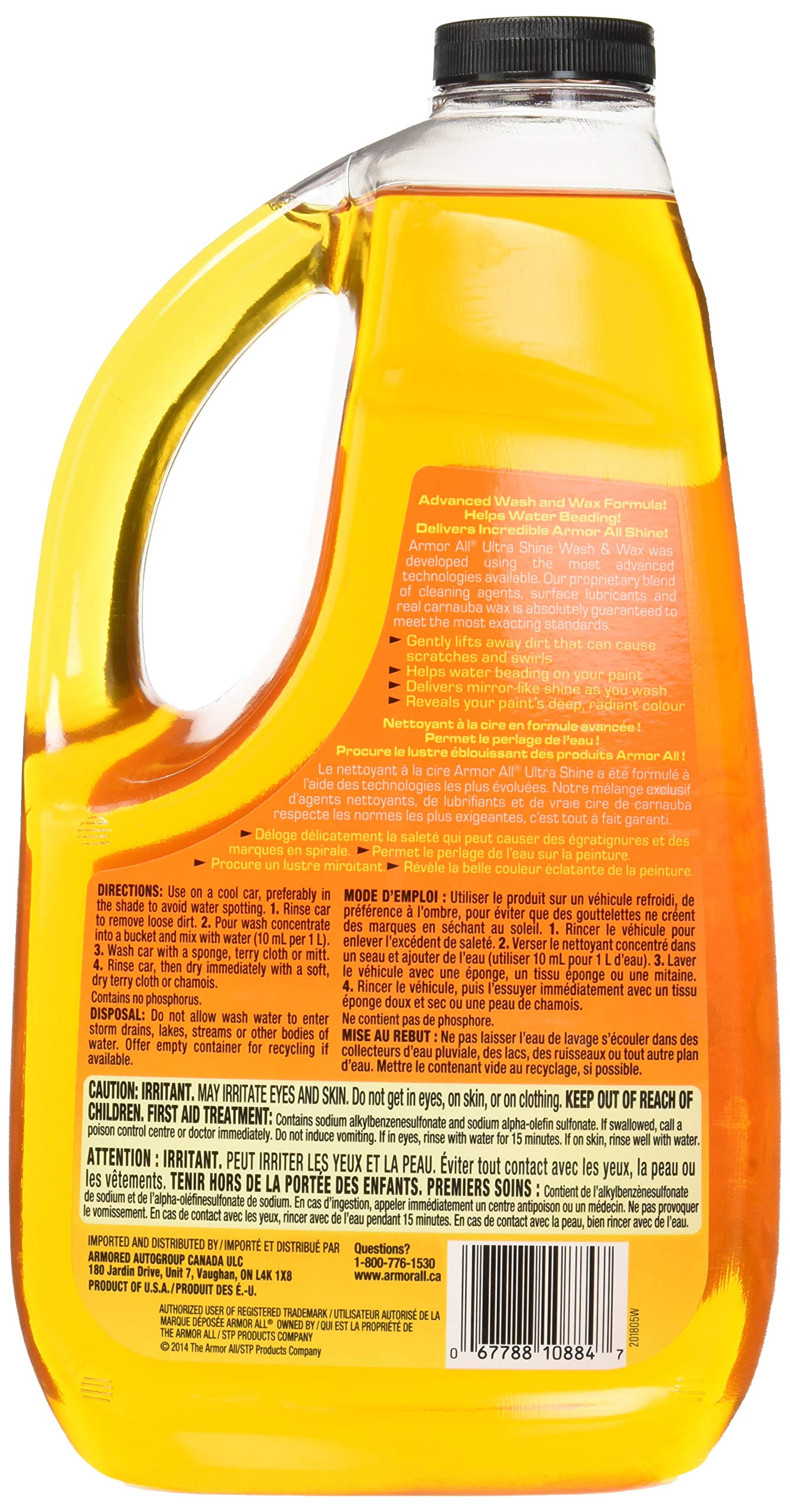 Armor All 11322G Ultra Shine Wash and Wax, 1.89L