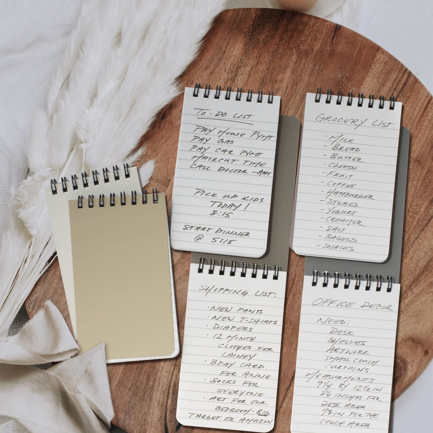 ZICOTO Aesthetic Pocket Notebooks Set Of 8 - Small 3x5 Spiral Notepads With Lined Pages - The Perfect Little Mini Pads to Stay Organized and Boost Productivity at Work or School