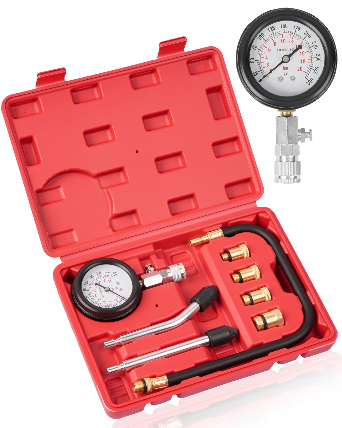 DAYUAN Professional Petrol Engine Compression Tester Kit Set for Automotives and Motorcycles