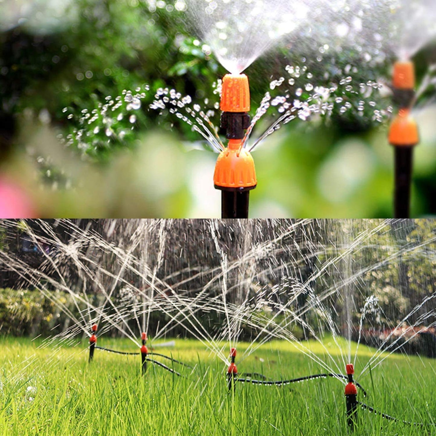 132FT Greenhouse Micro Drip Irrigation Kit, 164PCS Garden Automatic Watering System with 1/4” Blank Distribution Tubing Hose Adjustable Nozzle Emitters Sprinkler for Garden Landscape Flower Bed Patio