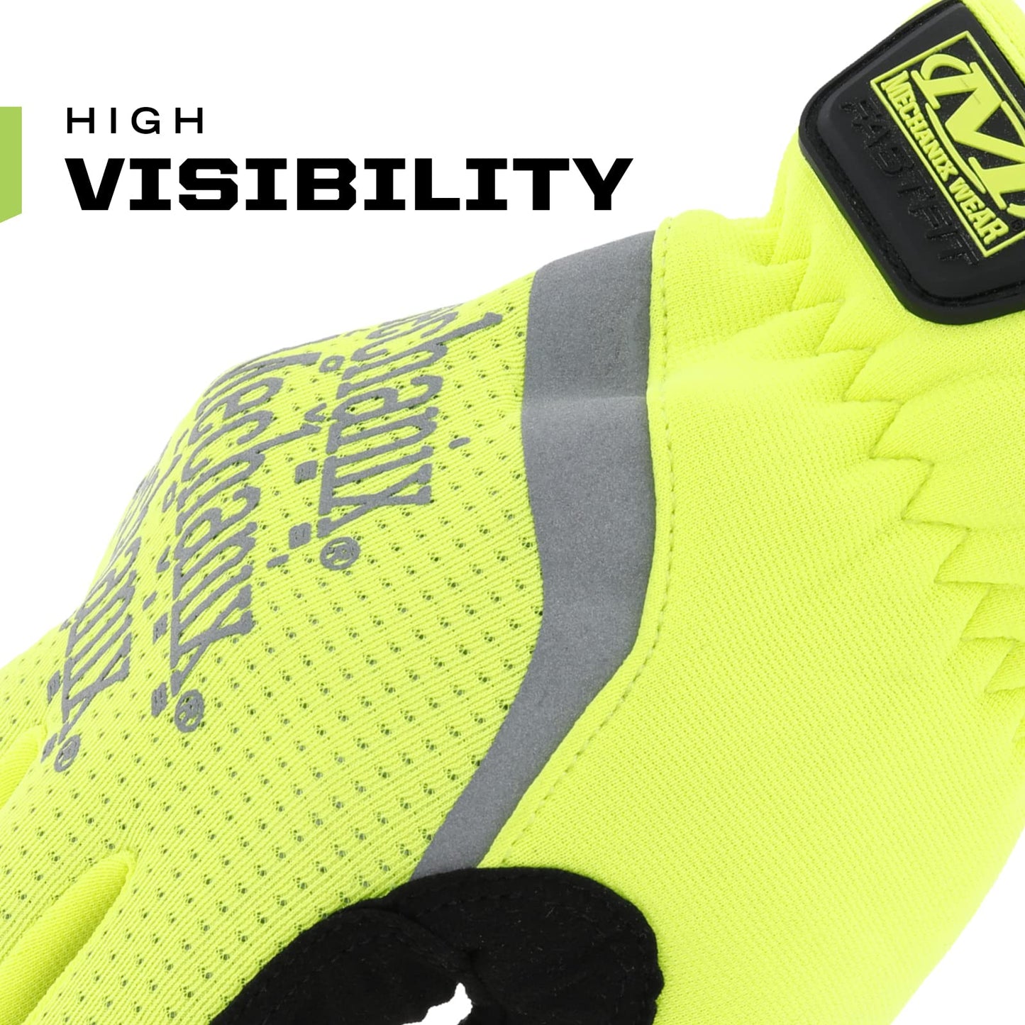 Mechanix Wear: Hi-Viz FastFit Work Gloves - Touch Capable (X-Large, Hi-Viz Yellow)