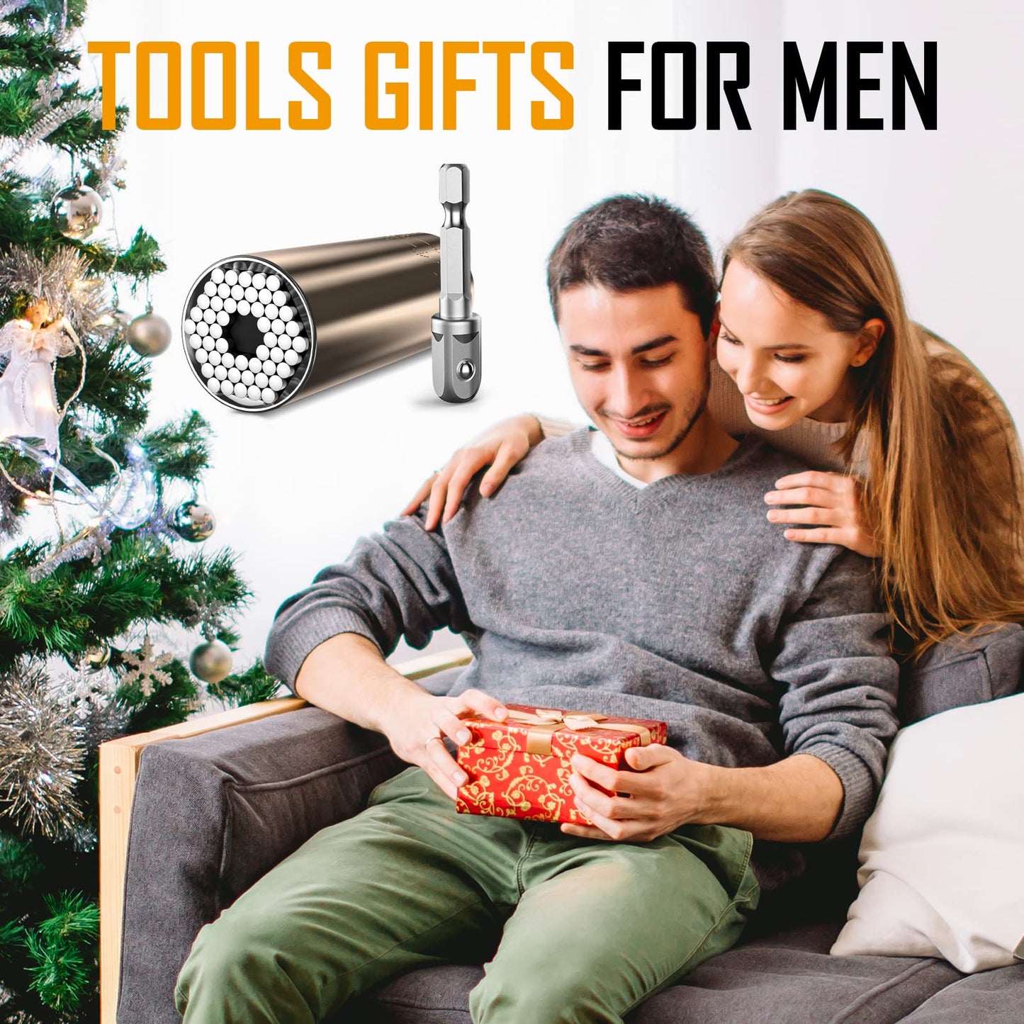 KEZKALS Valentines Day Gift for Him, Universal Socket Tool Gifts for Men, Valentines Gifts for Him, Mens Valentines Day Gift for Boyfriend Husband, Anniversary Birthday Gifts for Men, Mens Dad Gifts