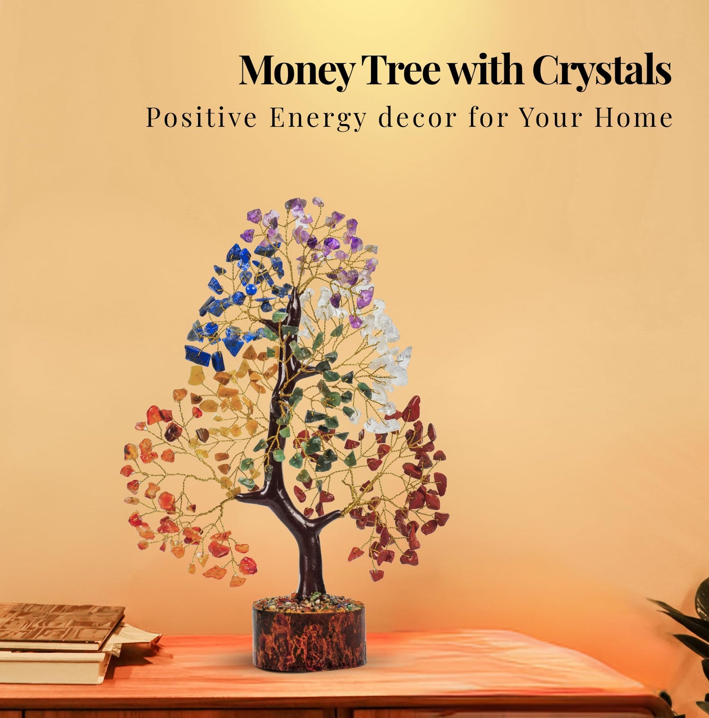 Chakra Tree, Crystals, Home Decor, House Warming Gifts New Home, Bonsai Tree, Office Decor, Gift for Women, Crystals and Healing Stones, Birthday Gifts for Women
