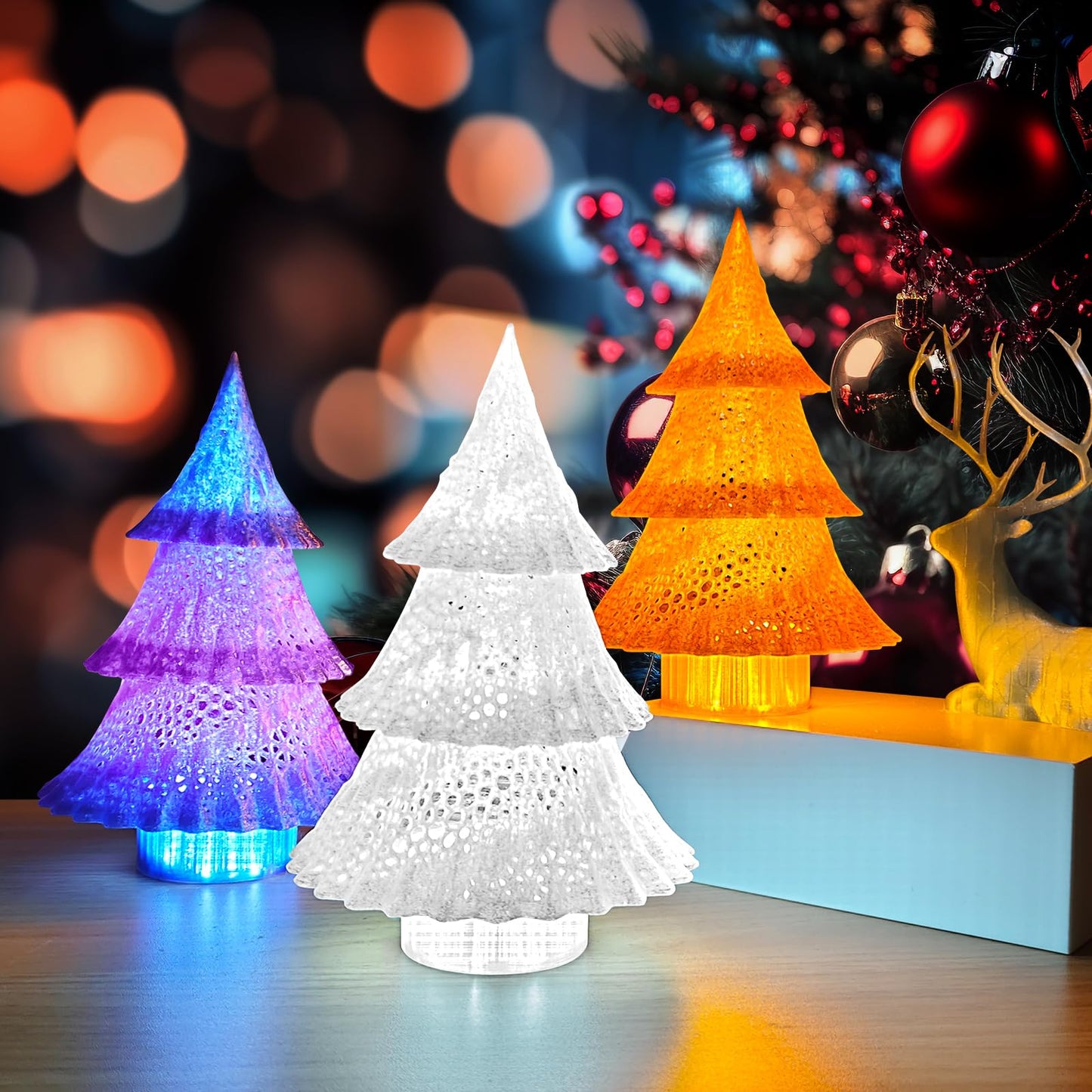 IEMAI Clear PETG Filament 1.75mm 1kg, Crystal Transparent Orange 3D Printer Filament Up to 600mm/s Printing, Tough & Durable for Lampshade, Creative DIY, Home Decor