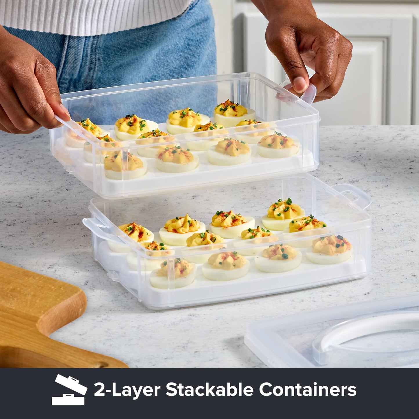 Snapware Snap 'N Stack Food Egg 2 Layer,
