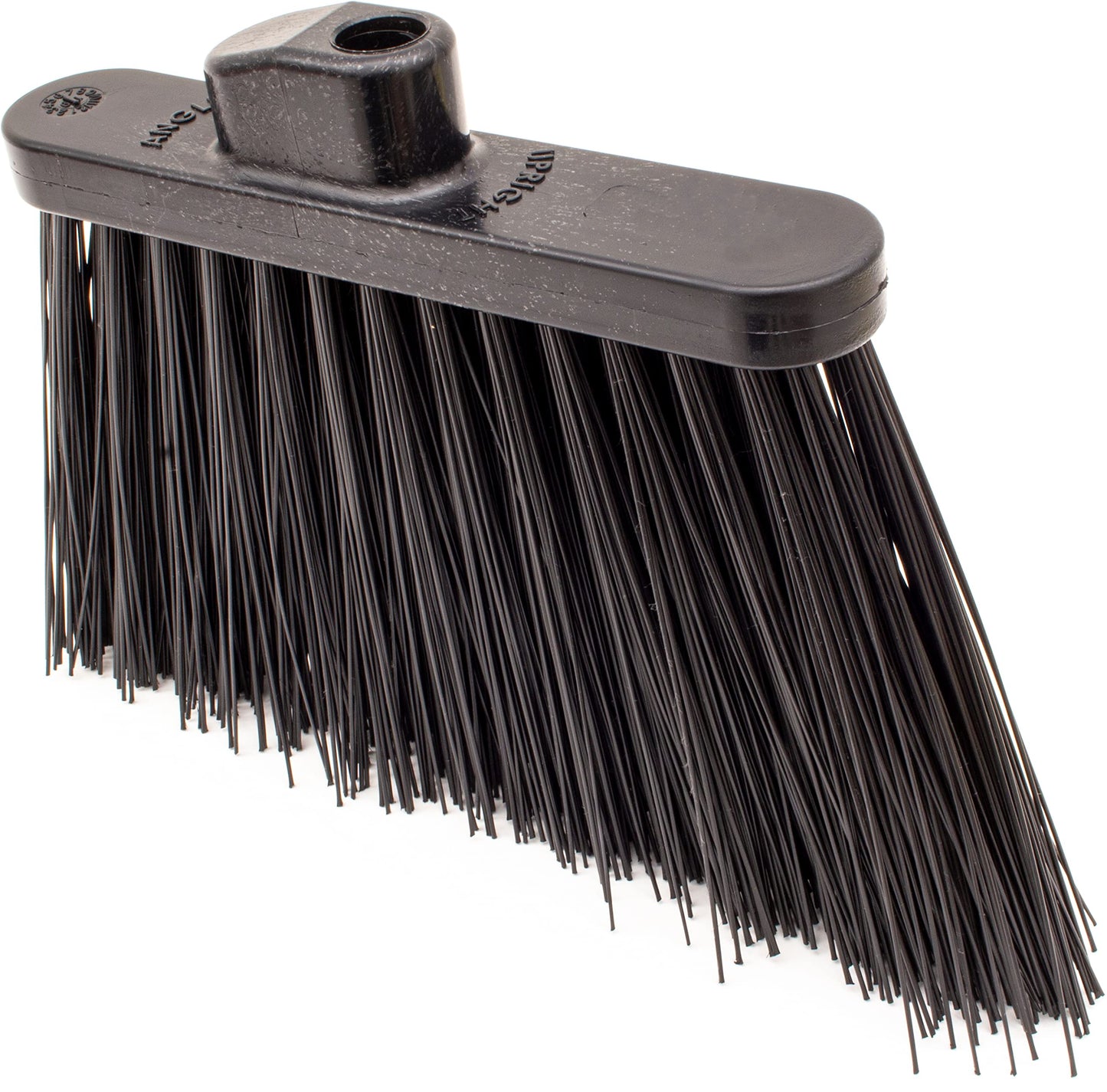 Sparta Sweeper Broom – 12 Inch Angled Outdoor Broom Head with Durable Polypropylene Bristles, Standard Thread Compatible for Home Garage or Kitchen Cleaning, Black