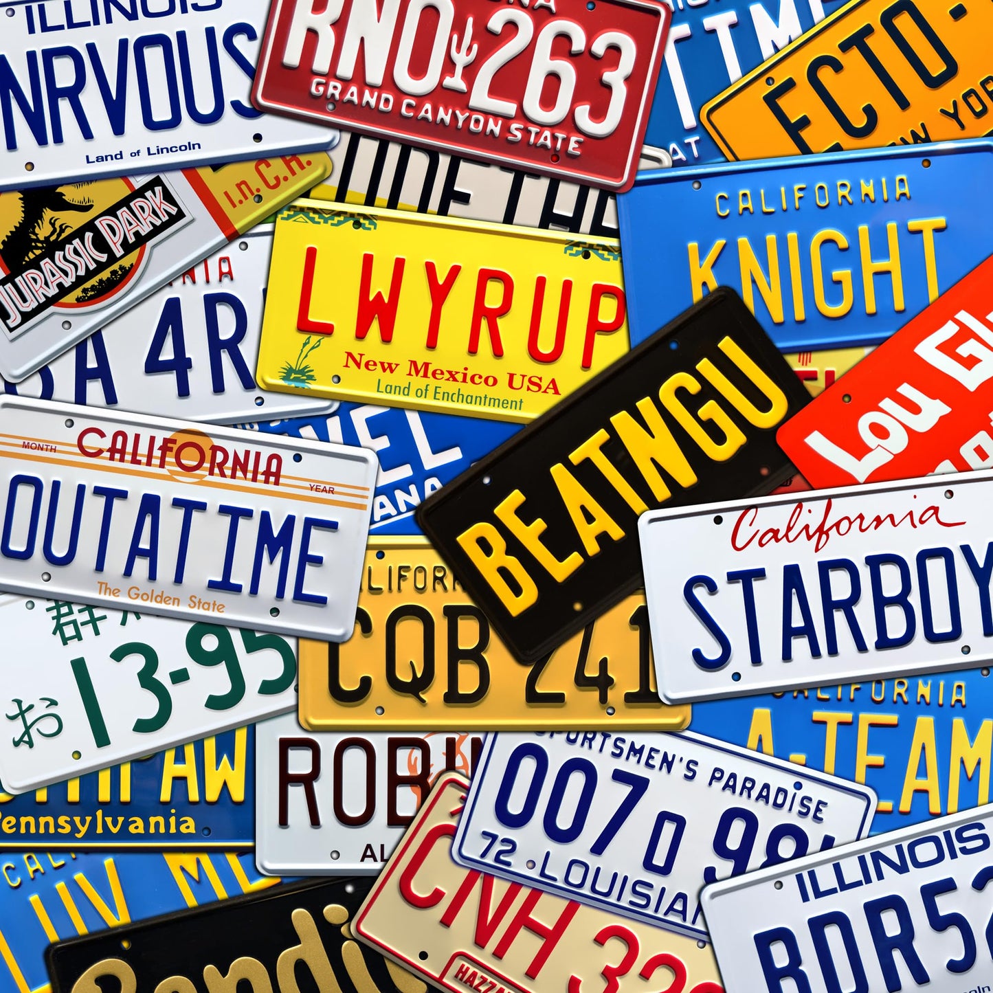 The Simpsons | BORT | Metal Stamped License Plate
