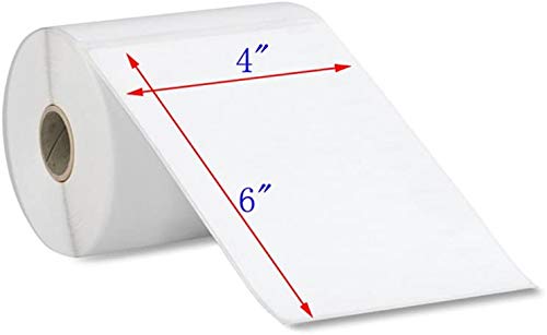 MFLABEL 4x6 Direct Thermal Labels - 2 Rolls of 250 (500 Labels Total) | 1" Core for Zebra ZP450, ZP500, ZP505, LP2844 | Permanent Adhesive, Smudge & Water-Resistant Shipping Labels