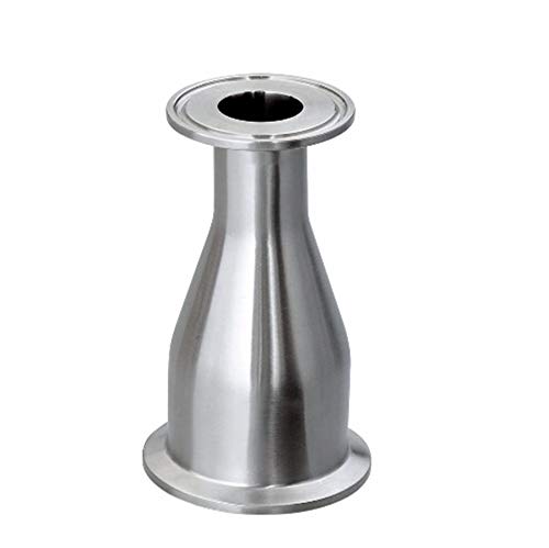 Maslin 2" Tri Clamp Turn to 1.5" Tri Clamp Reducer 304 Stainless Steel Sanitary Pipe Fitting Connector for Homebrew