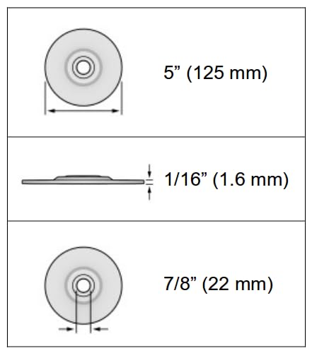 Canadian Tool and Supply (Stack of 25) 5-Inch Super Thin Cut-Off Wheels for Stainless Steel INOX Type-27 Depressed Center (25xSTCO-5S-DC)