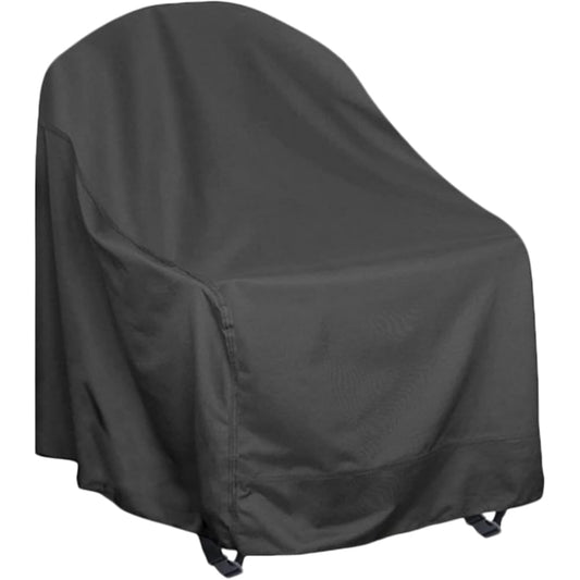 Patio Chair Cover, Waterproof Outdoor Patio Furniture Rocking Chair Cover Elastic Cord with Toggle Weather-Resistant Fabric Slipcover for Outdoor Deck Porch Furniture