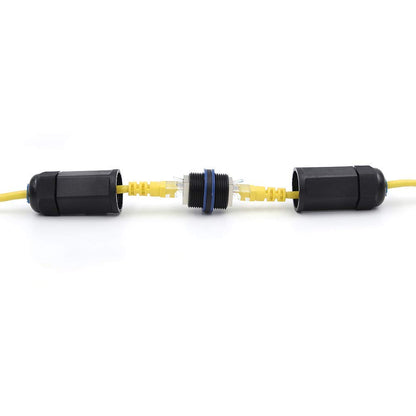 VCE IP68 Waterproof RJ45 Coupler Cat6/Cat5E/Cat5,3-Pack Shielded Outdoor Ethernet Cable Connectors Female to Female, Network LAN Cable Extender