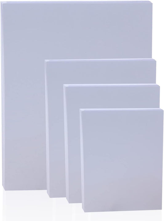 150 Glossy Photo Paper,White Photographic Paper 3 Sizes (4"x6", 5"x7", 8"x10") - 50 Sheets per Pack,White Photographic Paper Single Side Printable Photo for All Inkjet Printers Letter Size