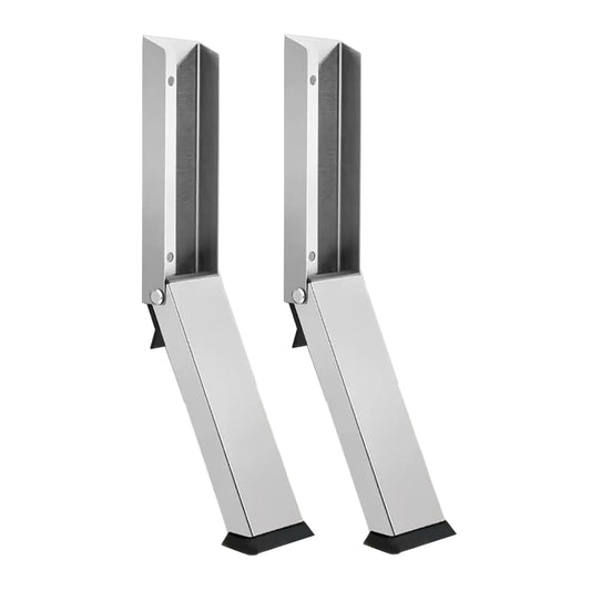 Door Stop, 2 Pack No Drilling Door Stoppers to Keep Door Open, Easy Pedal Kick Down Door Holder, Bottom of Door (White)
