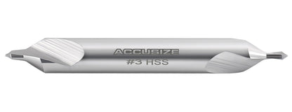 Accusize Industrial Tools No.3, 1/4 Inch x 7/64 Inch x 2 Inch H.S.S. Center Drill Bit, 10Pc 0530-0300X10