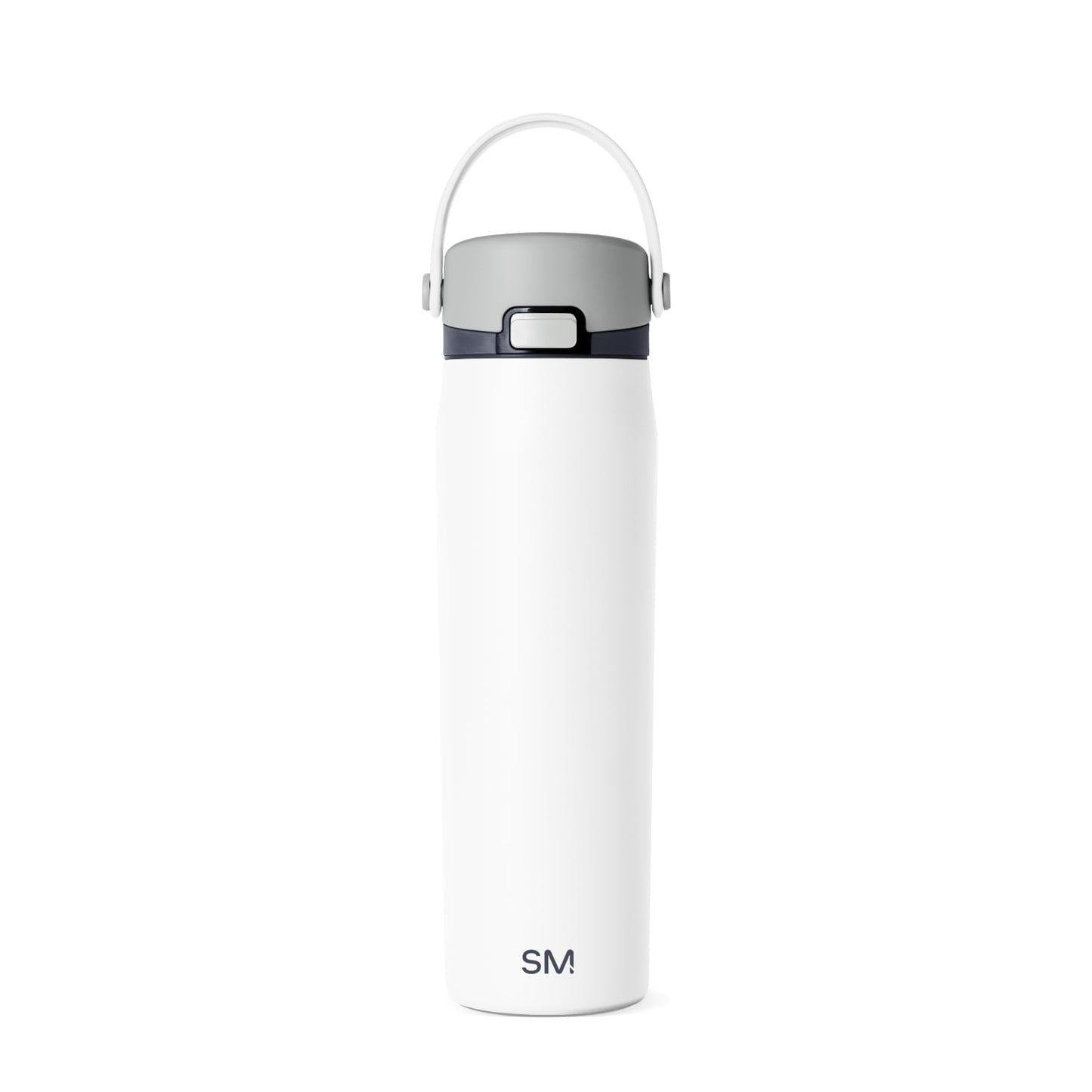 Simple Modern Mesa Sport Water Bottle with Covered Chug Lid | 24oz Cup Holder Friendly Insulated Stainless Steel Bottle for Gym, Sports and Travel | Polar Bear