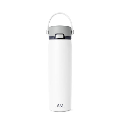 Simple Modern Mesa Sport Water Bottle with Covered Chug Lid | 24oz Cup Holder Friendly Insulated Stainless Steel Bottle for Gym, Sports and Travel | Polar Bear