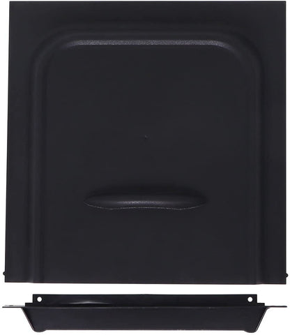RV Screen Door Slider, 12" White Panel Fits RV, Trailer, Camper, Motor Home, Cargo Trailer (Black)