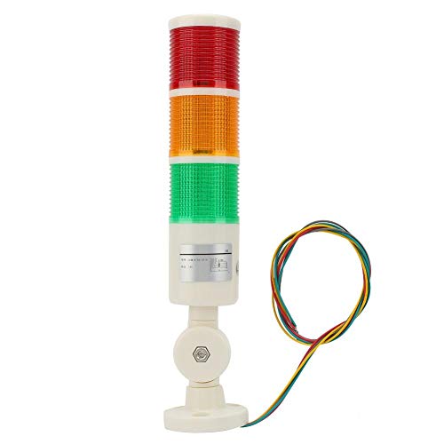 DC24V Industrial Tower Light Red Orange Green 3 Colors Multilayer Alarm Light Led Foldable Base Bracket Caution Warning Lamp for Machines Workshop Factory