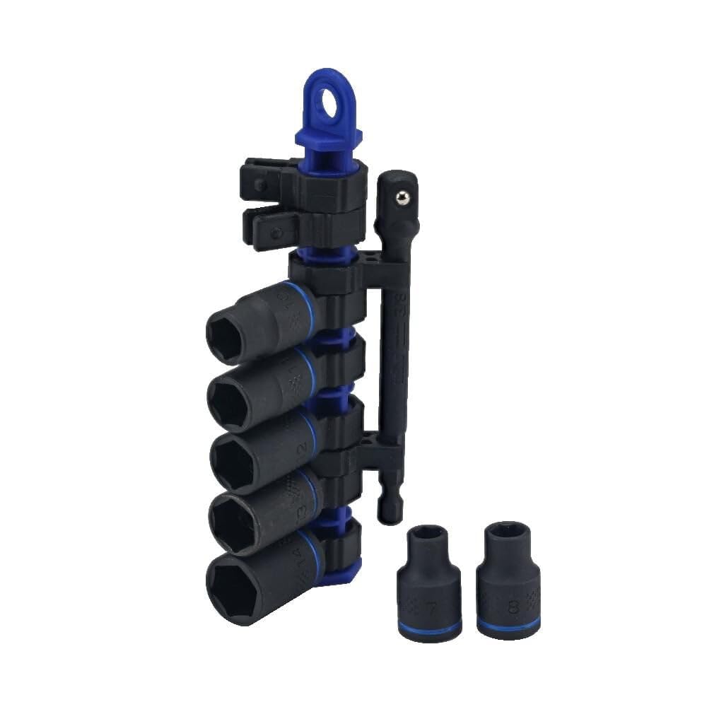Wiha 72094 8-Piece 3/8" Drive Metric Impact Socket Set