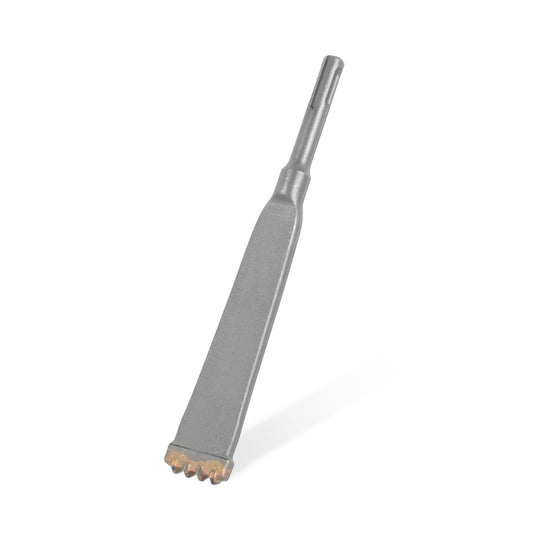 YOSIGHT SDS Plus Shank Four-Tooth Chisel, 7.85 Inch Long Round Shank Alloy Steel Hammer Drill Chisel, Four-Prong Flat Chisel, Ideal for Tile Concrete Brick Stone Masonry