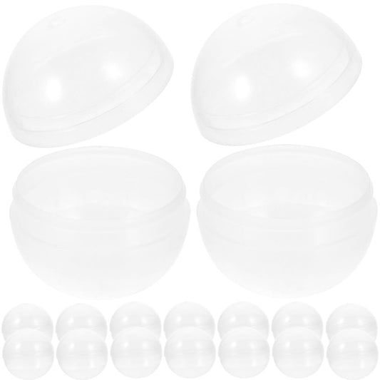 Alipis 50Pcs Balls, Fillable Bingo Balls Clear Plastic Raffle Packing Round Empty Capsule (60mm)