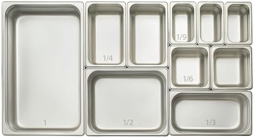 Winco Anti-Jamming Steam Pan, Half-Size x 4-Inch, Standard Weight