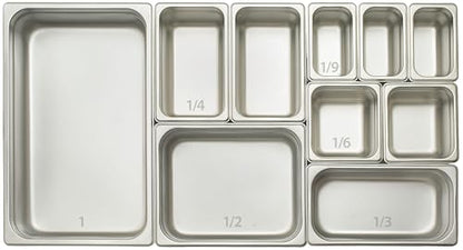 Winco Anti-Jamming Steam Pan, Half-Size x 4-Inch, Standard Weight
