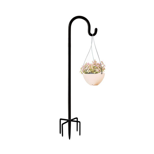 Rexwnadu Shepherd Hooks Outdoor 76 Inches for Lanterns Heavy Duty Shepherd Stand Plant Hanger Yard Hooks for Solar Lights,Bird Feeder,Wedding,Mason Jar,Planter Pot,Adjustable Height Powder Coated